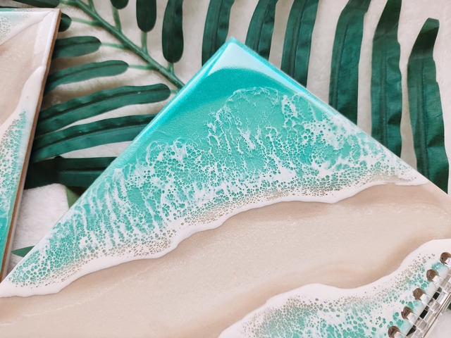 414.オーシャンレジンアート 海のノート