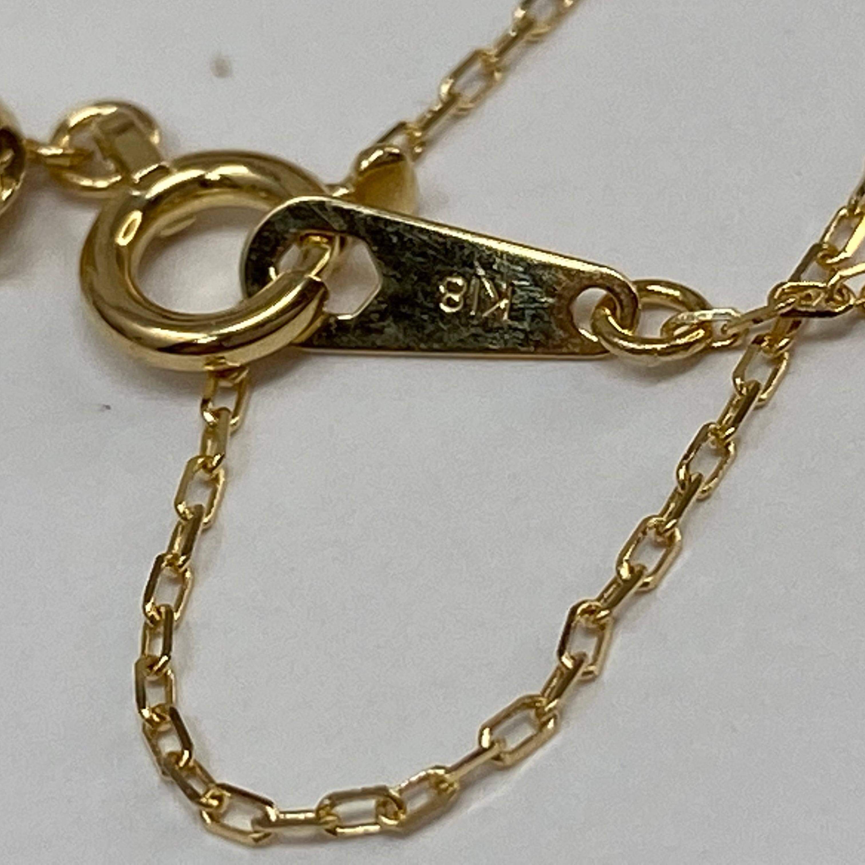 K18(Au750) Vネックレス45cm k18 18金 アズキ ネックレス 0.45φ 45cm / k18 azuki necklace 0.45φ