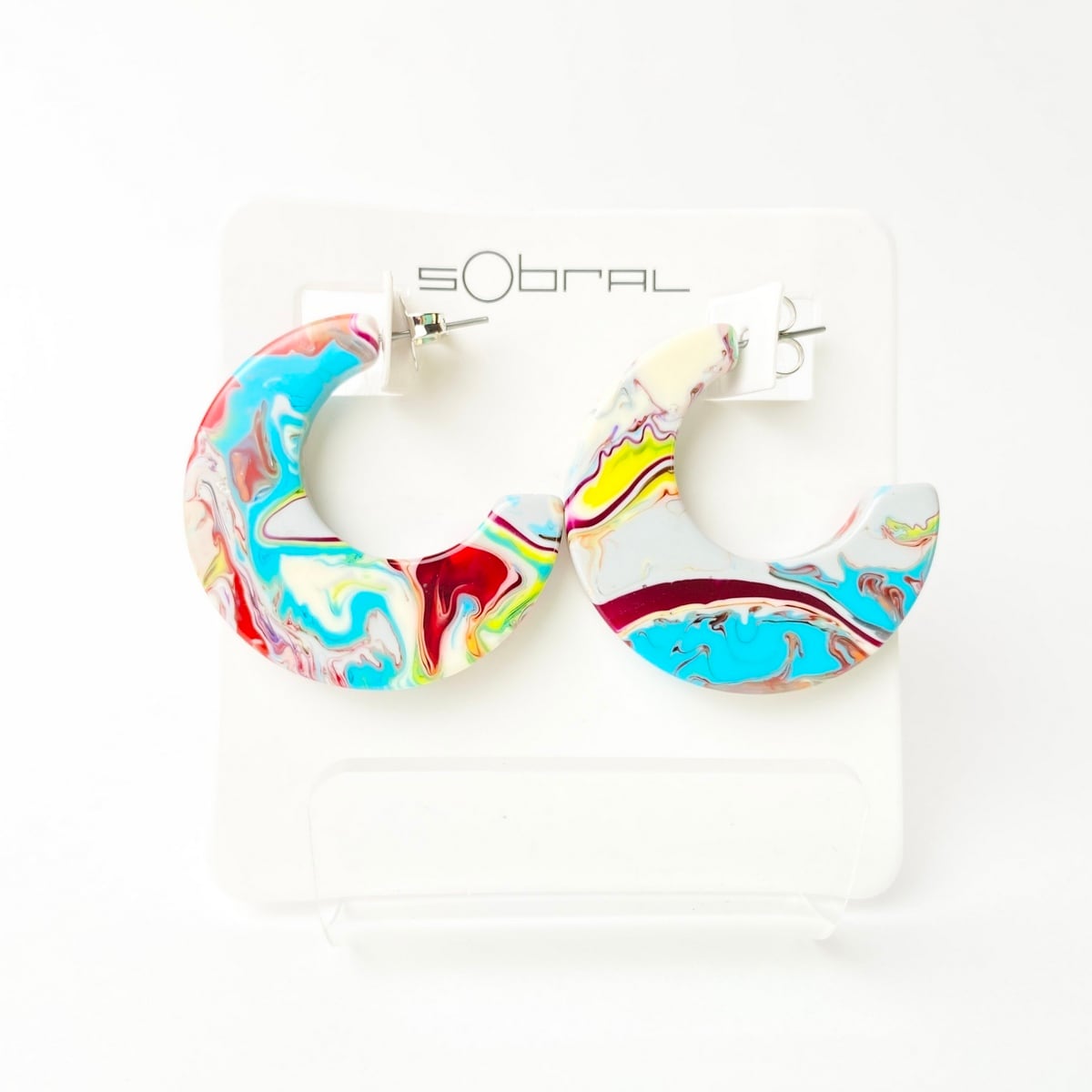 【SOBRAL ソブラル 】ピアス BR PHOTO POLLOCK