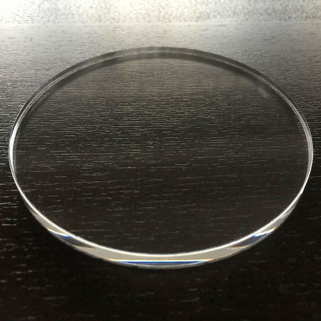 透明円形アクリル板 直径450mm板厚3mm 国産 丸板 アクリル加工ok クリア カット面磨き仕上げ みそらと工房