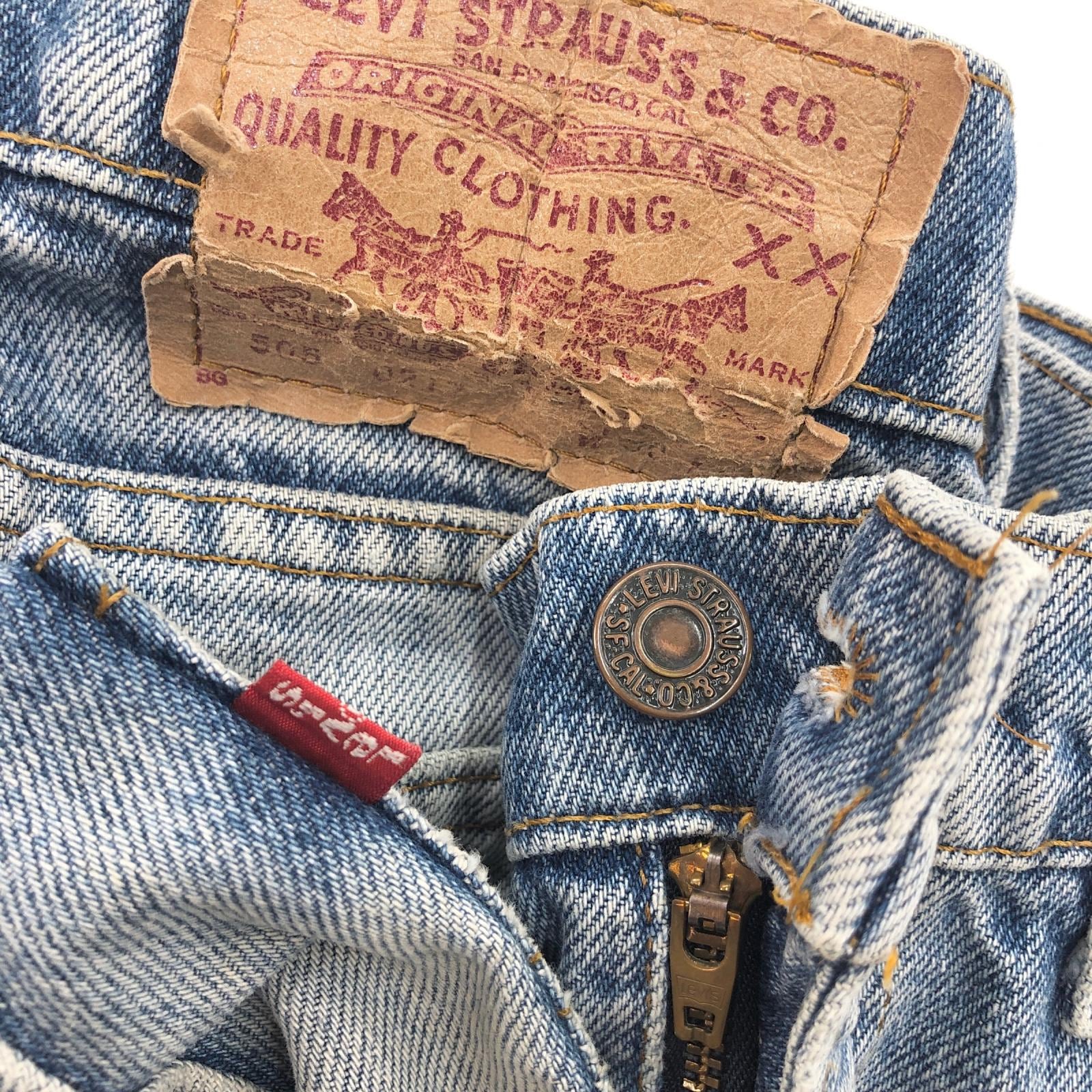 LEVI'S リーバイス 90年代 USA製 505- 0217 ボタン裏刻印 525 裾カット