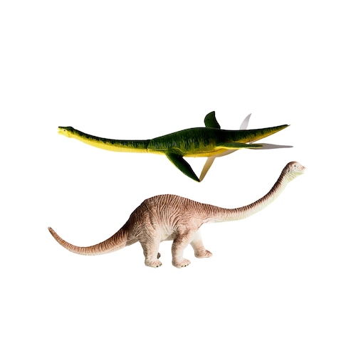 Brachiosaurus and Plesiasaurus toy set