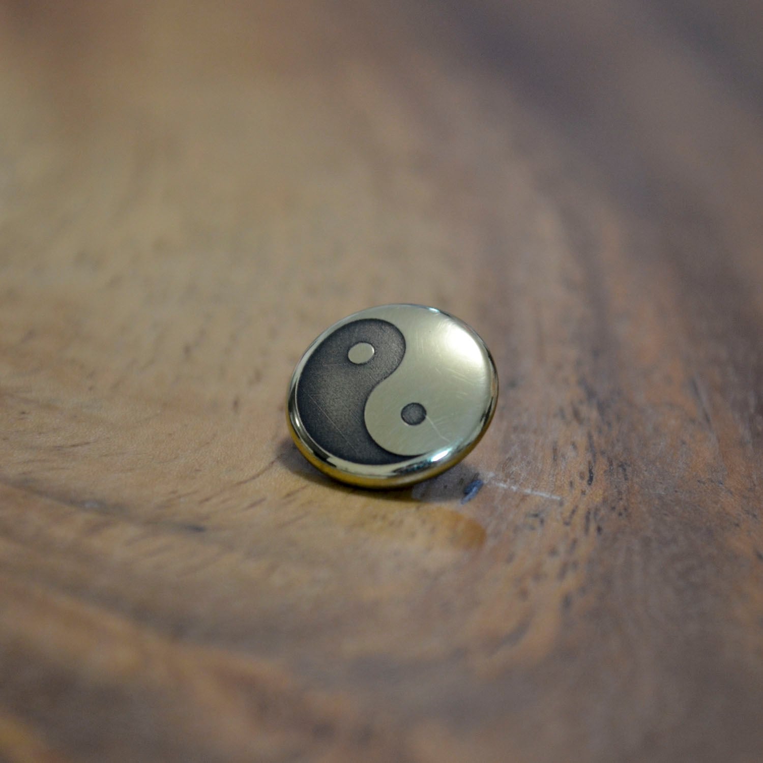 5個セット)陰陽マーク バネホック No.1（HASI-HATO）/ 真鍮無垢