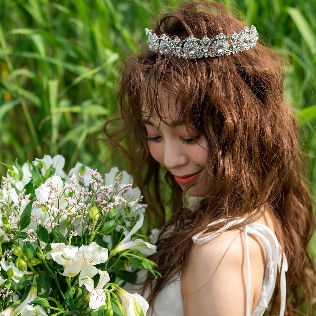 H-144 Natural クラウン Tiara | ウェディング・ブライダル
