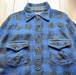 30s  DURABIL BRAND Grant Holden Graham Ltd Buffalo Check Pull Over Wool Shirt