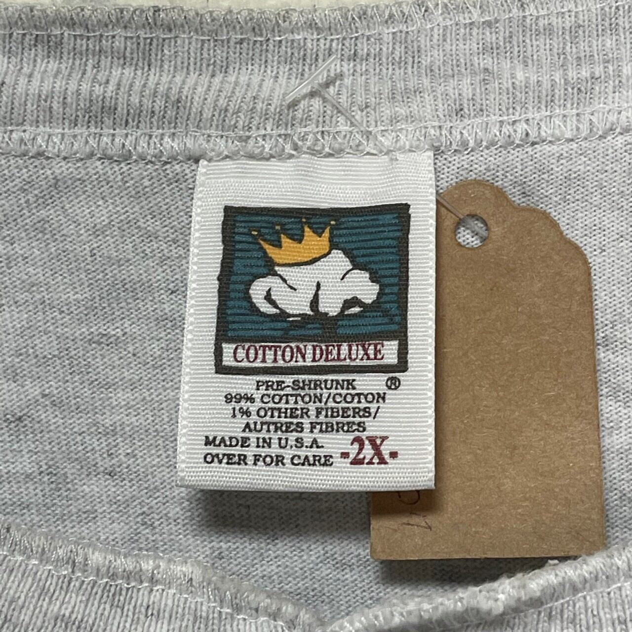 Made in USA】【両面プリント】COTTON DELUXE 半袖Tシャツ 2XL 