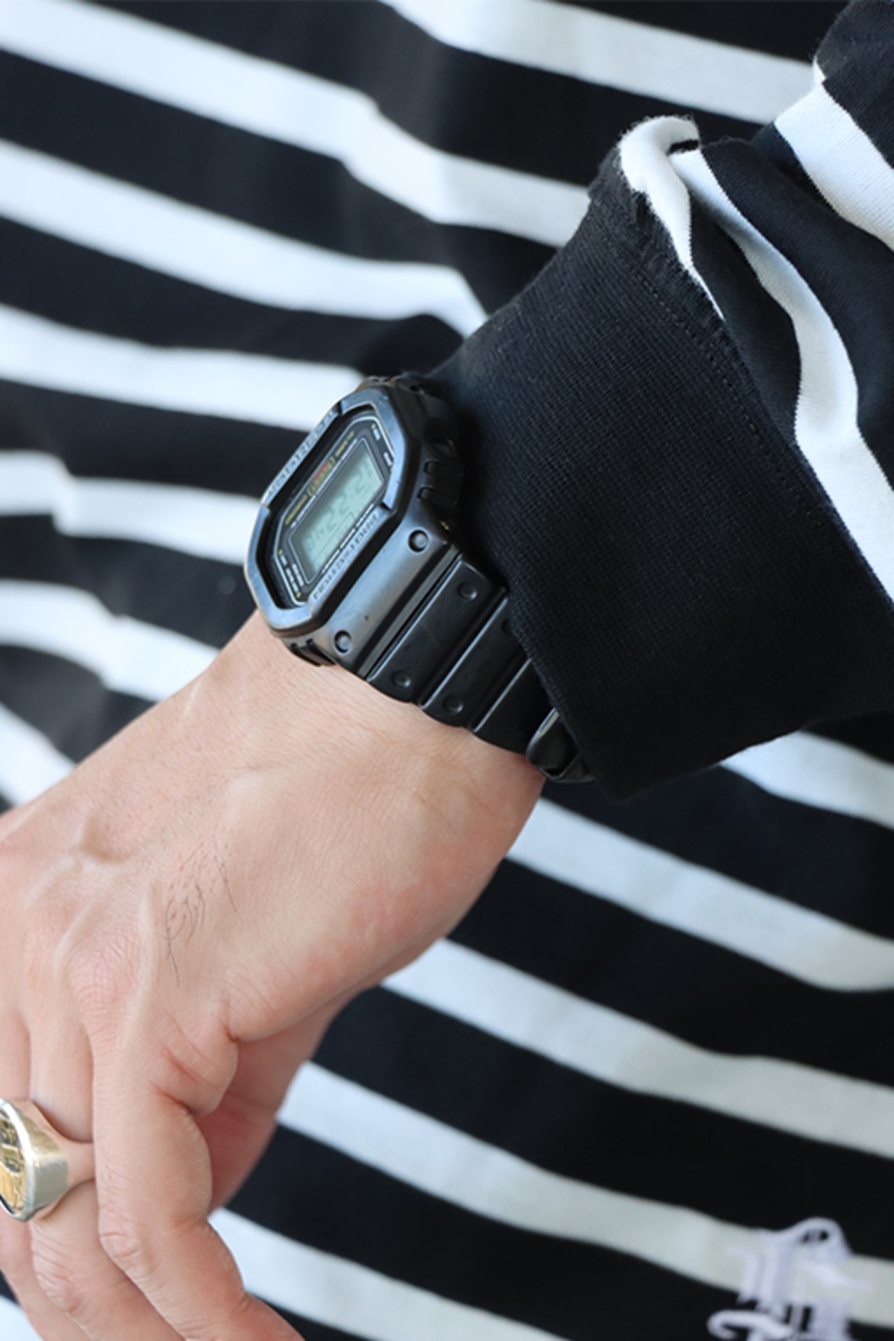 SLINK (スリンク) "SL Logo Border L/S Tee"(BLK)