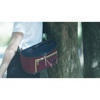 《Ex-Display Items》カメラバッグ / araragi camera bag - Hemp cotton top / バーガンディ×ネイビー