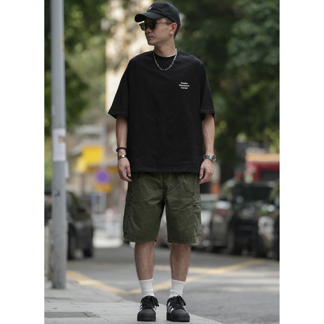 Cargo pocket half pants 0642 - 6