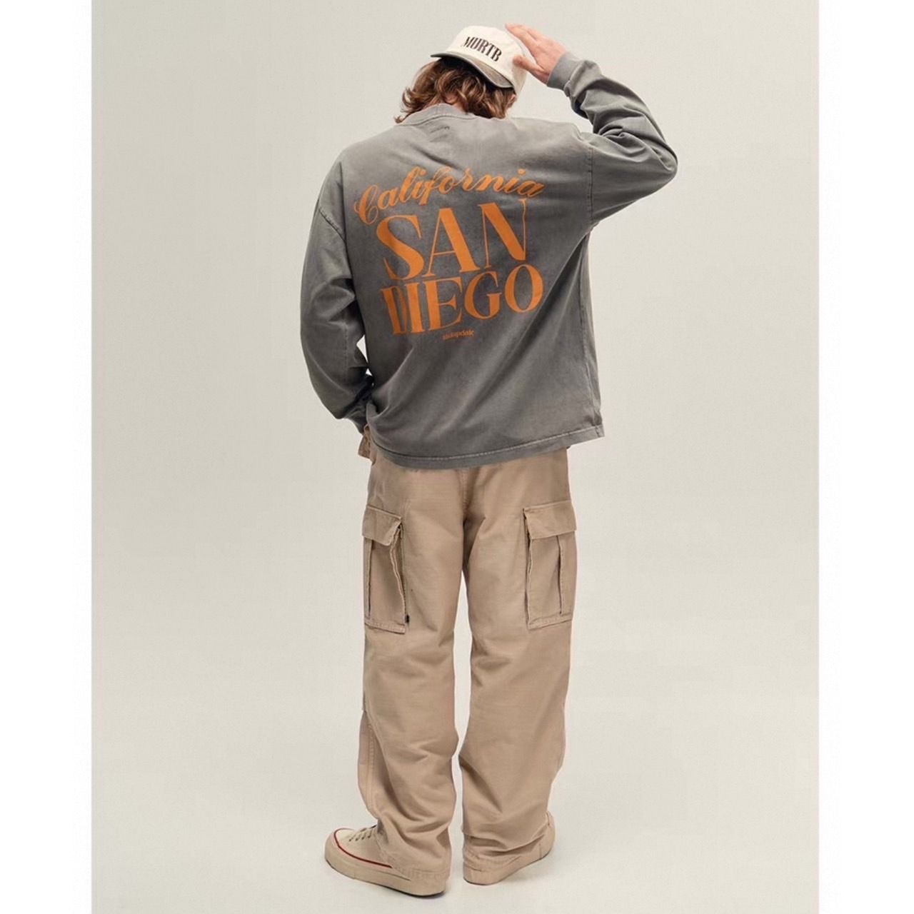 Vintage style back logo tops 1069 - 6