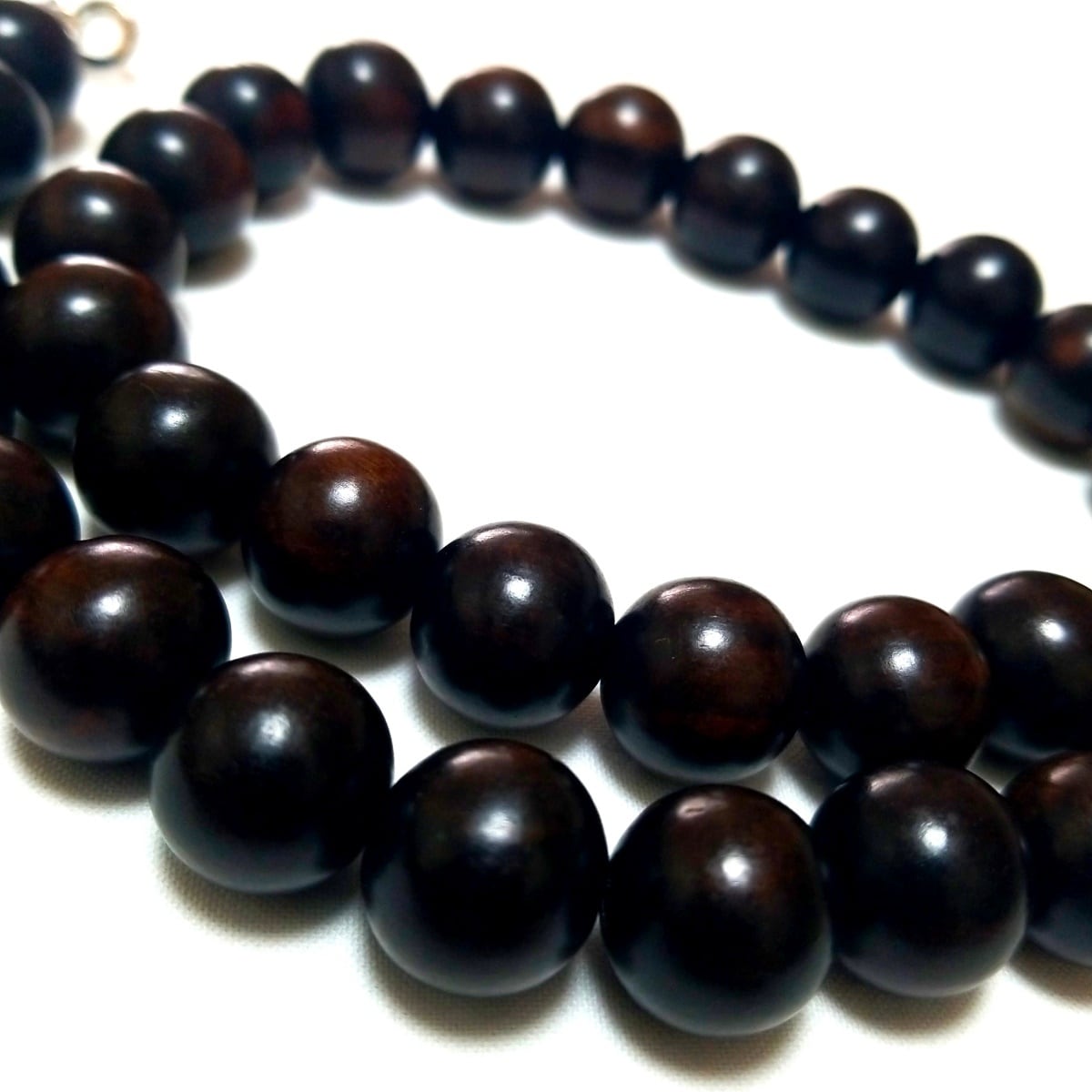 黒檀 こくたん エボニー Ebony 15ミリ 数珠 ネックレス | shinil