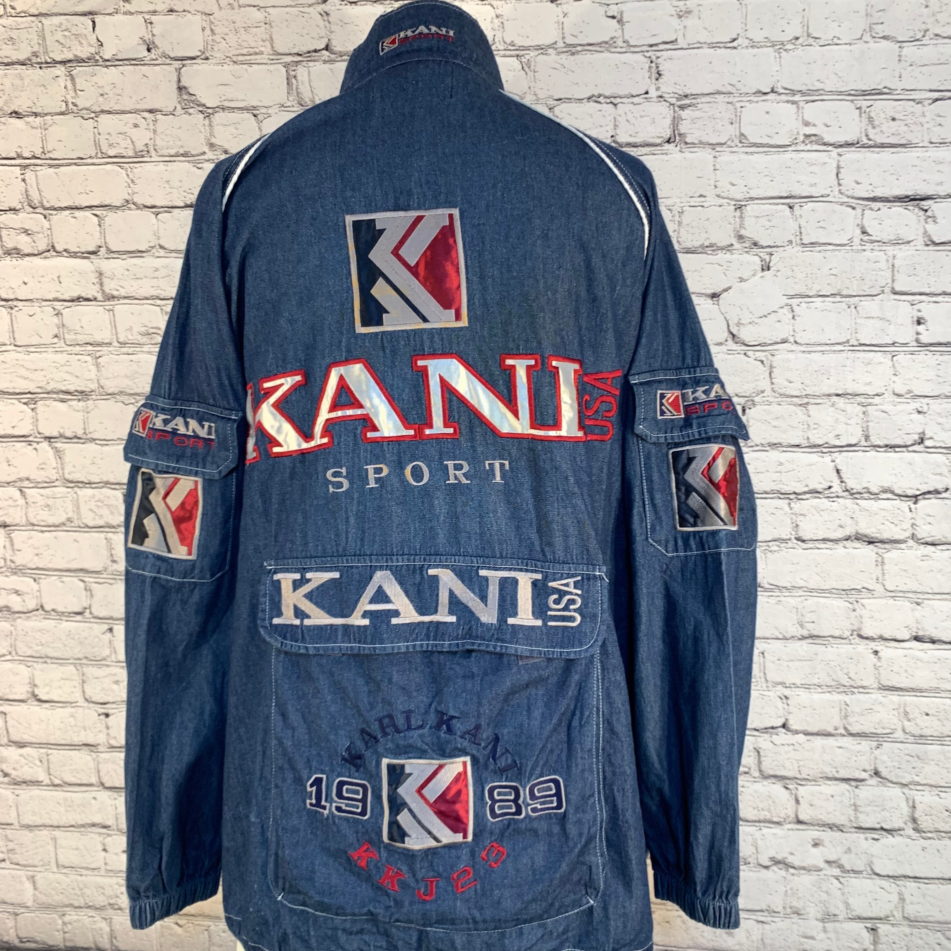 激レア　Karl Kani カールカナイ　デニムジャケット　90s