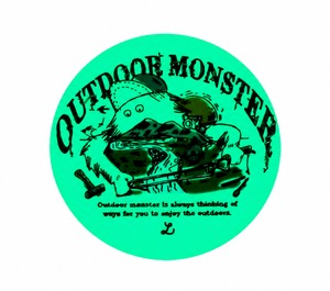 アウトドアモンスター蓄光ステッカー