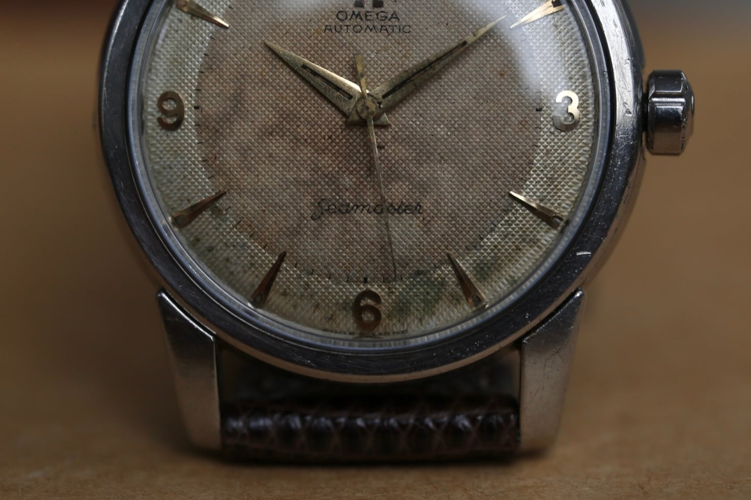 OMEGA】1954年製 オメガ シーマスター2nd 飛びアラビア×ツートン