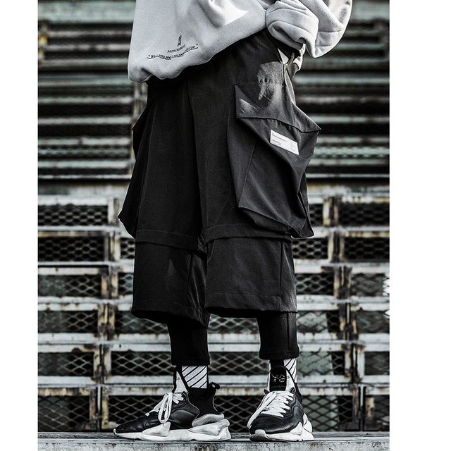 天使と悪魔 ボトムス レイヤード 重ね着風 ハーフパンツ カジュアル ゆったり ストリート系 ヒップホップ 10代 代 天使と悪魔 サブカル系 ファッション Seasonz 天使と悪魔 ボトムス レイヤード 重ね着風 ハーフパンツ カジュアル ゆったり ストリート系 ヒップホップ 10代 代 天使と悪魔 サブカル系 ファッション Seasonz