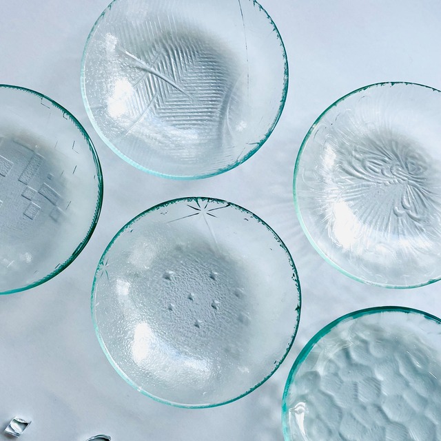 レトロガラス 豆皿4枚セット｜2026 福袋③