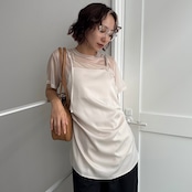 マットサテンミディアムcamisole/アイボリー