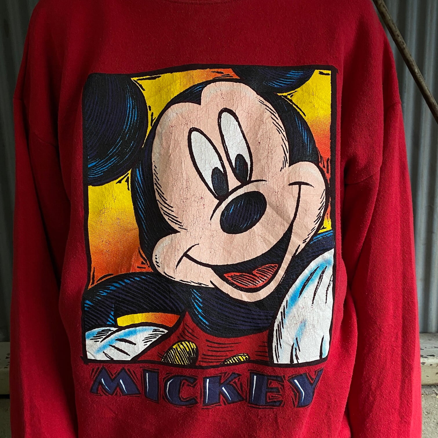 90s disney ディズニー ミッキー アメリカ製 USA製 スウェット”-