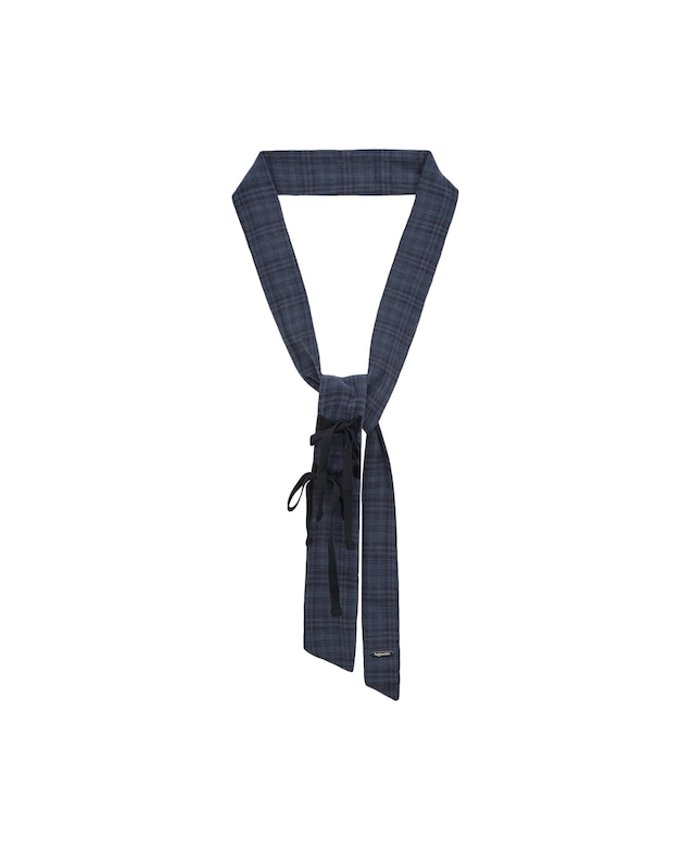 [hug your skin] Ribbon check tie (navy) 正規品 韓国ブランド 韓国ファッション 韓国代行 日本 店舗 hugyourskin hug ハグユアスキン