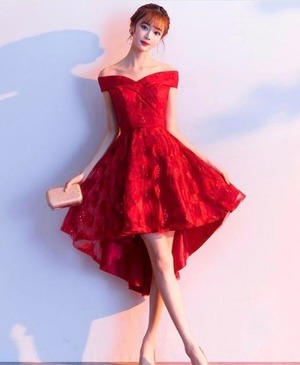 ★送料無料★９号(M)☆フィッシュテ－ルオフショルダーのドレス(OPN2420)