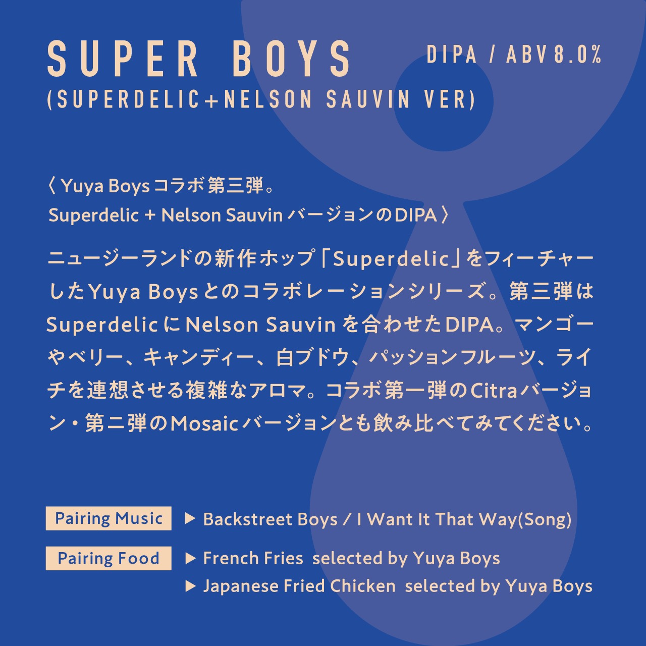 ＜Super Boys (Superdelic+Nelson Sauvin Ver) // スーパーボーイズ(スーパーデリック+ネルソンソーヴィンver)＞ 500ml缶