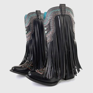 Cowgirl  Fringe Boots【TR3377】