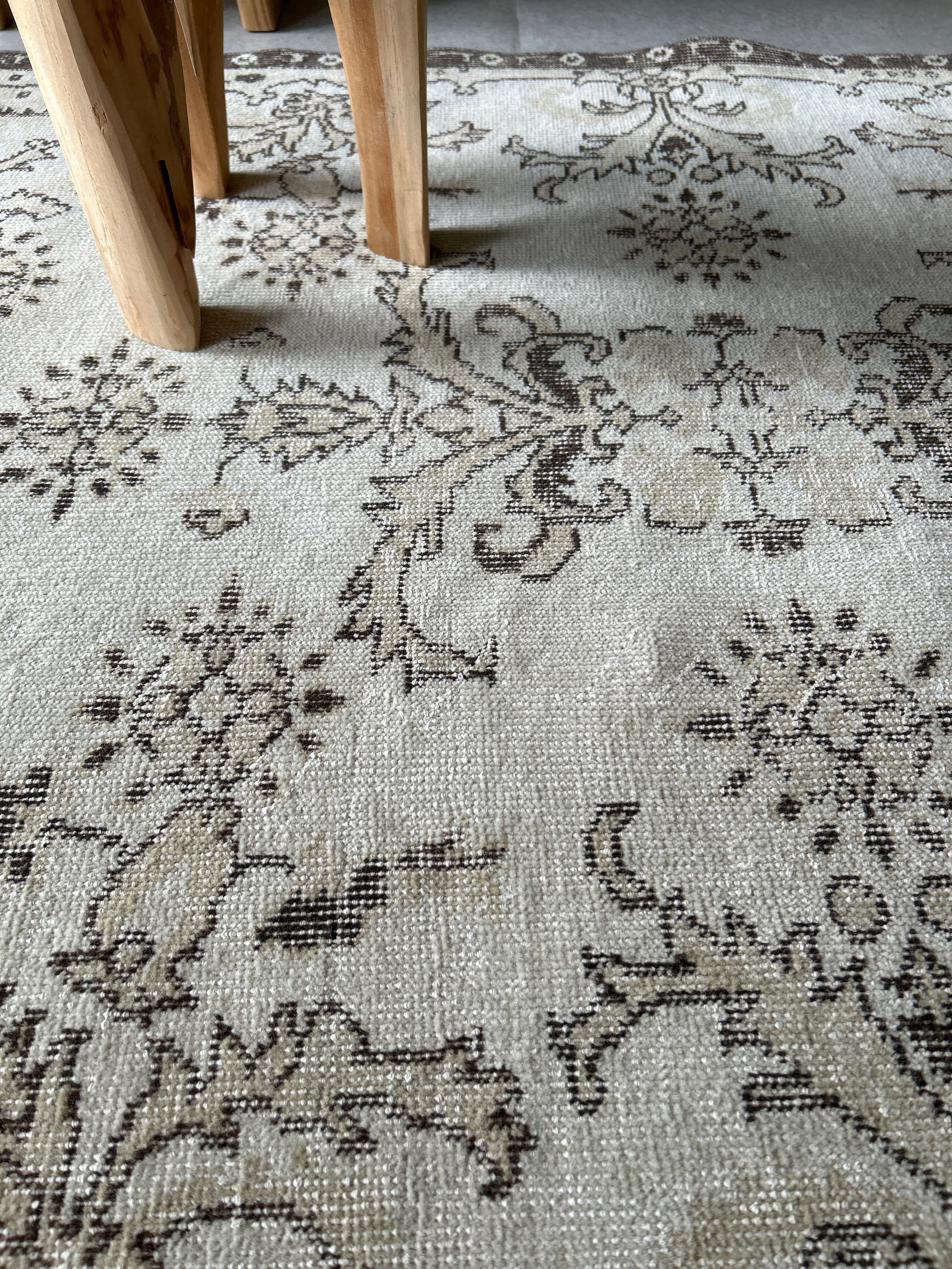 Vintage rug beige 211×119/ヴィンテージラグ トルコラグ 27250503
