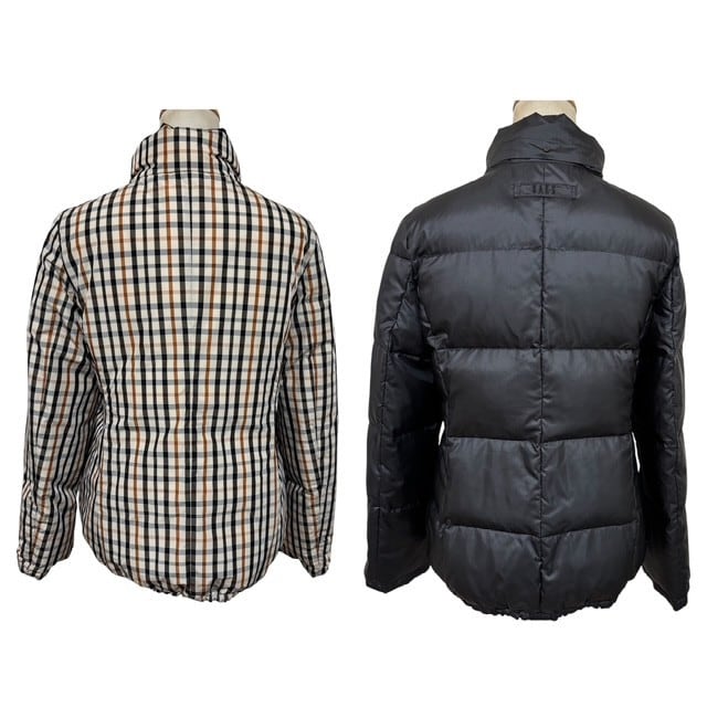 中古 ダックス DAKS リバーシブル ダウンジャケット クリーニング済み