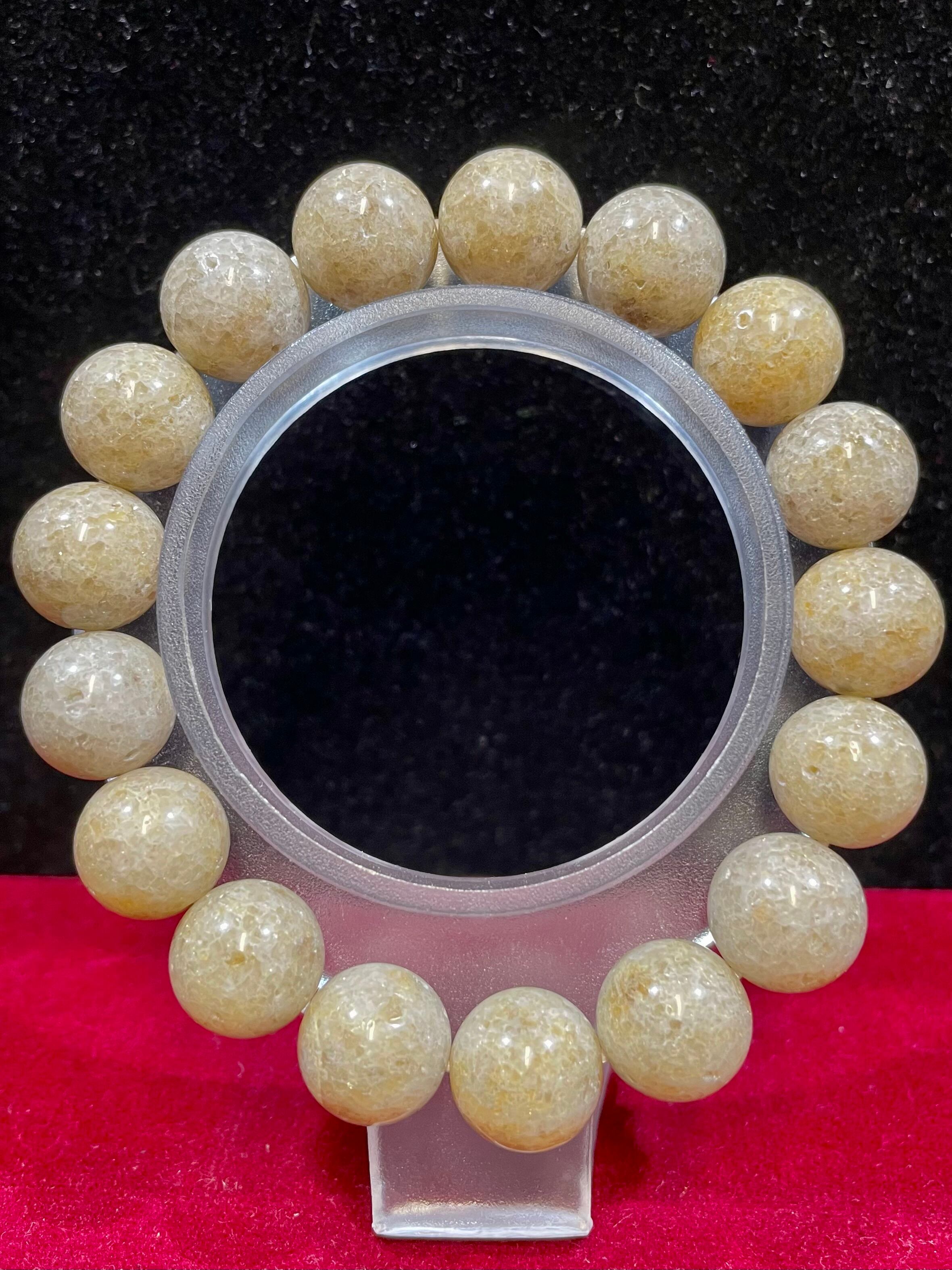 1) 天孫降臨!霊性クオーツ「神石・ニニギ水晶」ブレスレット12mm