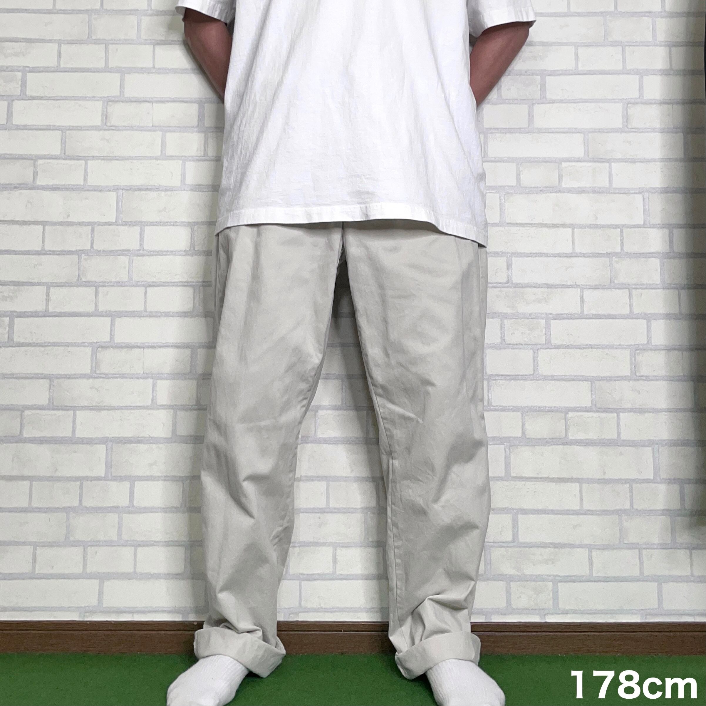 W34×L32】Polo By Ralph Lauren コットンパンツ ポロチノ ツータック
