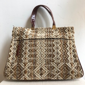 Vintage 60's 70's  brown tweed bag