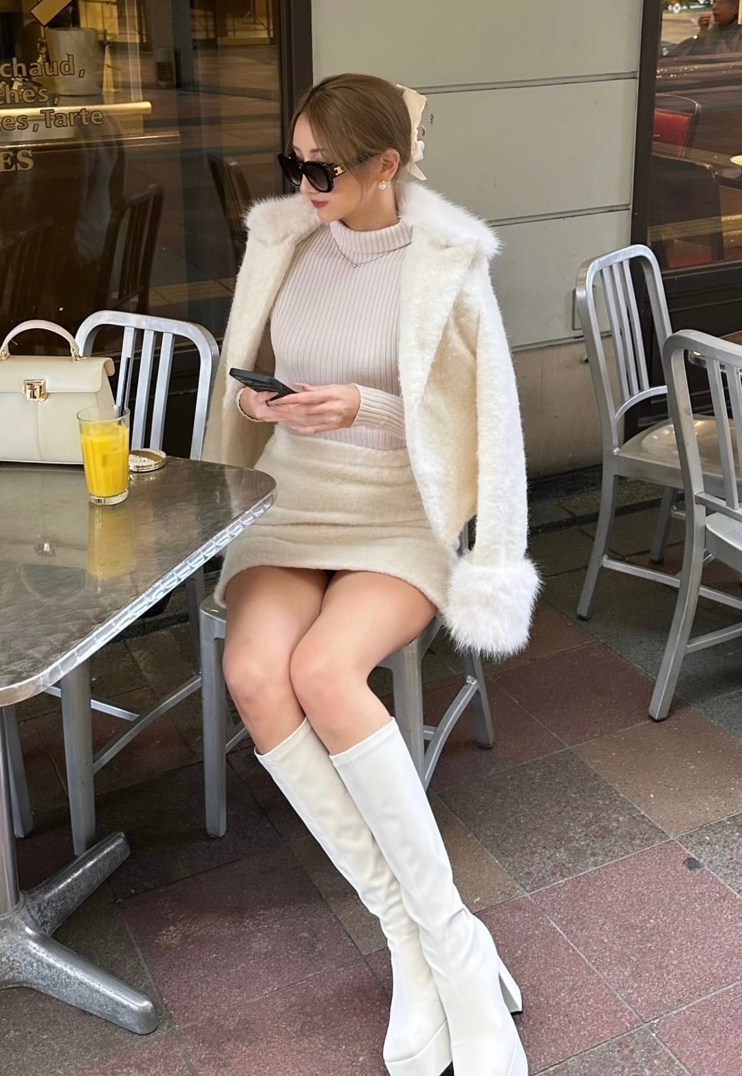 袖ファー付き/set up | rekna