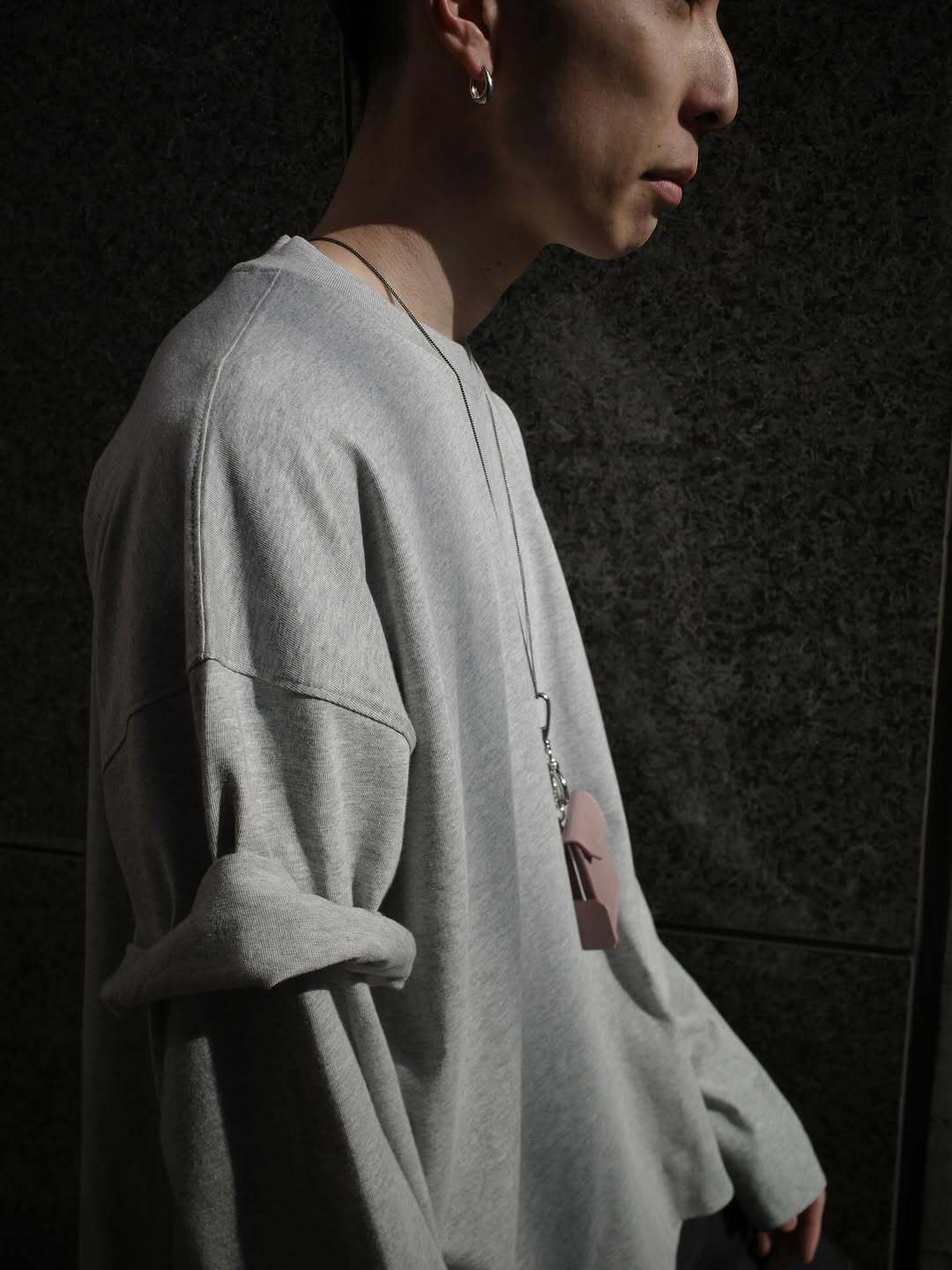 お問い合わせ商品> DRIES VAN NOTEN OVERSIZED FIT SS.T-SHIRTS GREY