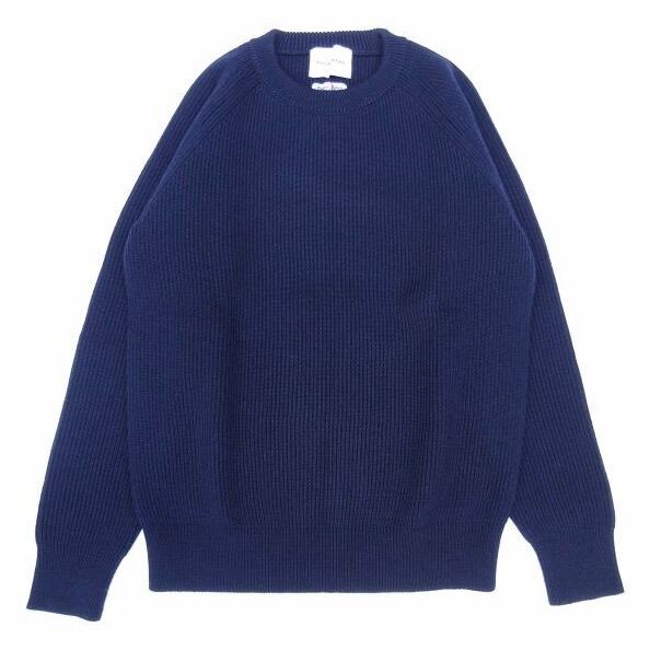 VINCENT ET MIREILLE (ヴァンソンエミレイユ) CREW NECK SWEATER 8GG AZE ネイビー