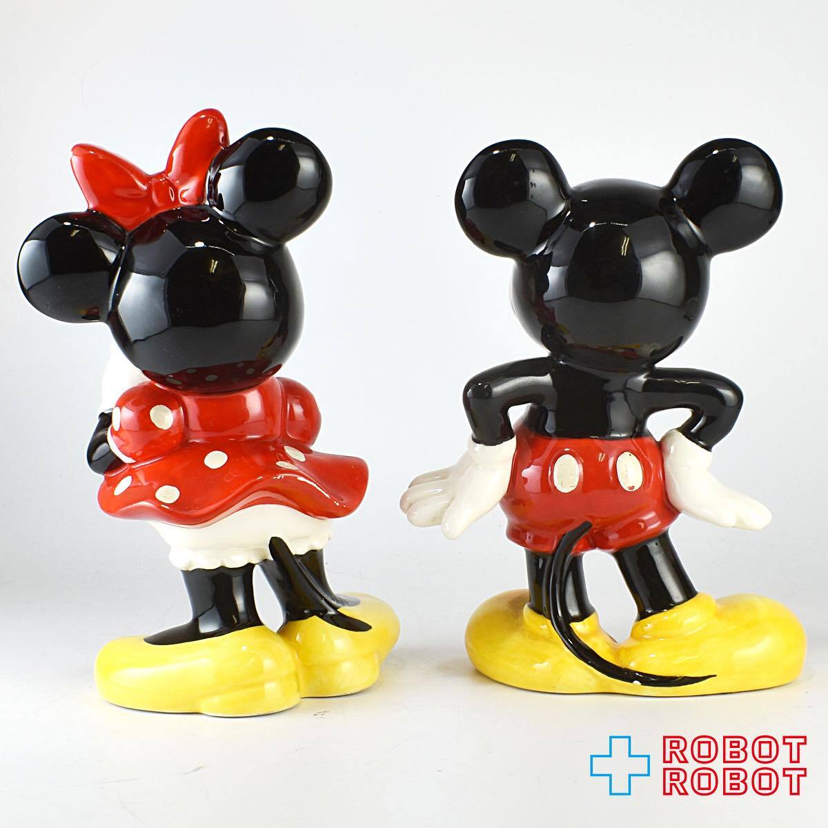 東京ディズニーランド ミッキーマウス ミニーマウス 陶器 フィギュア