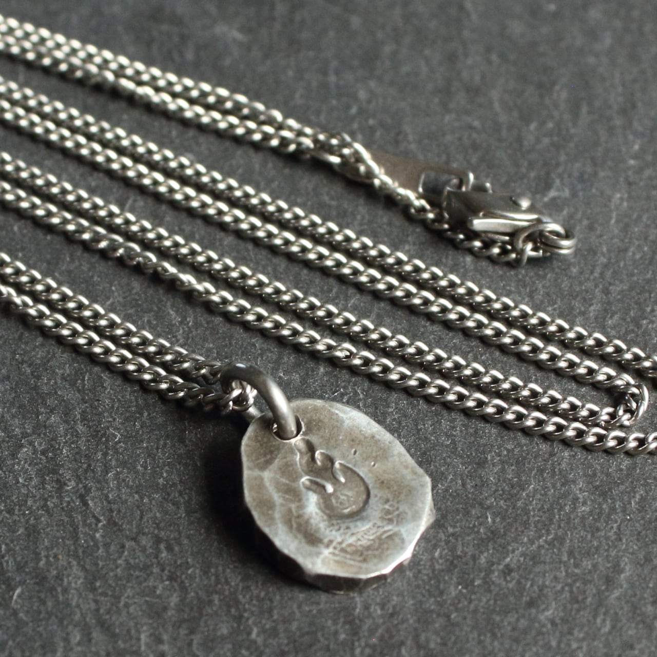 【Stamp Tin Necklace #Fire】