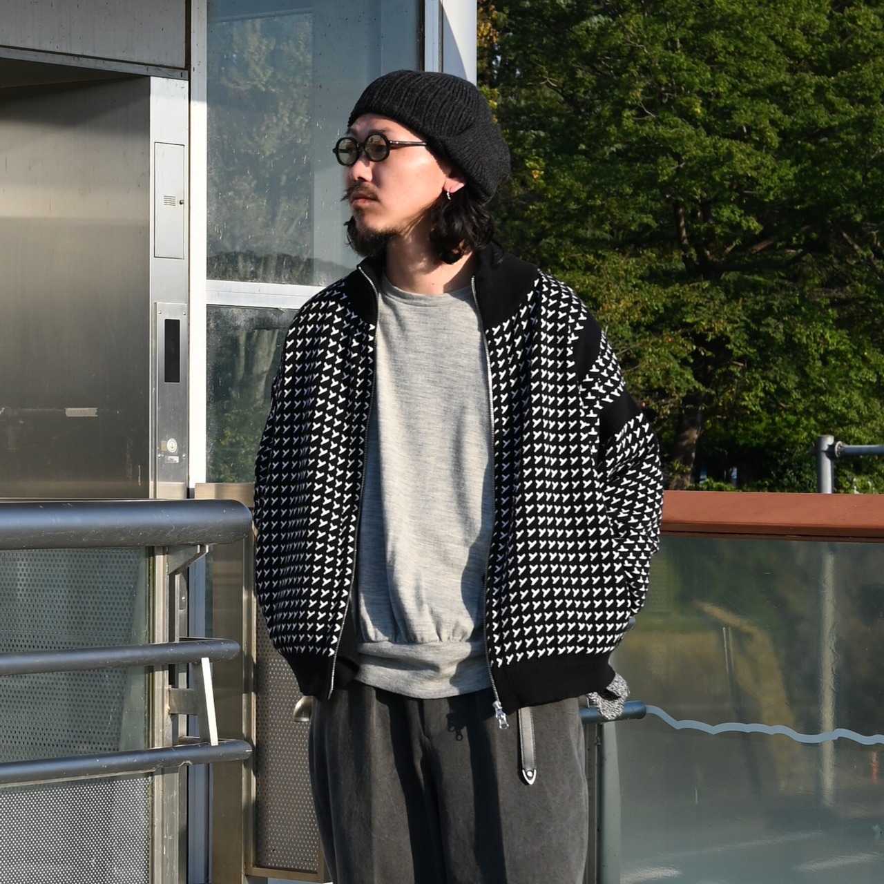 YASHIKI / GANKO別注 Shinsetsu Drivers Knit 自由にコーディネート