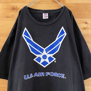 【BAYSIDE】USA製 AIR FORCE Tシャツ ロゴ XXL ビッグサイズ エアフォース ベイサイド US古着 アメリカ古着