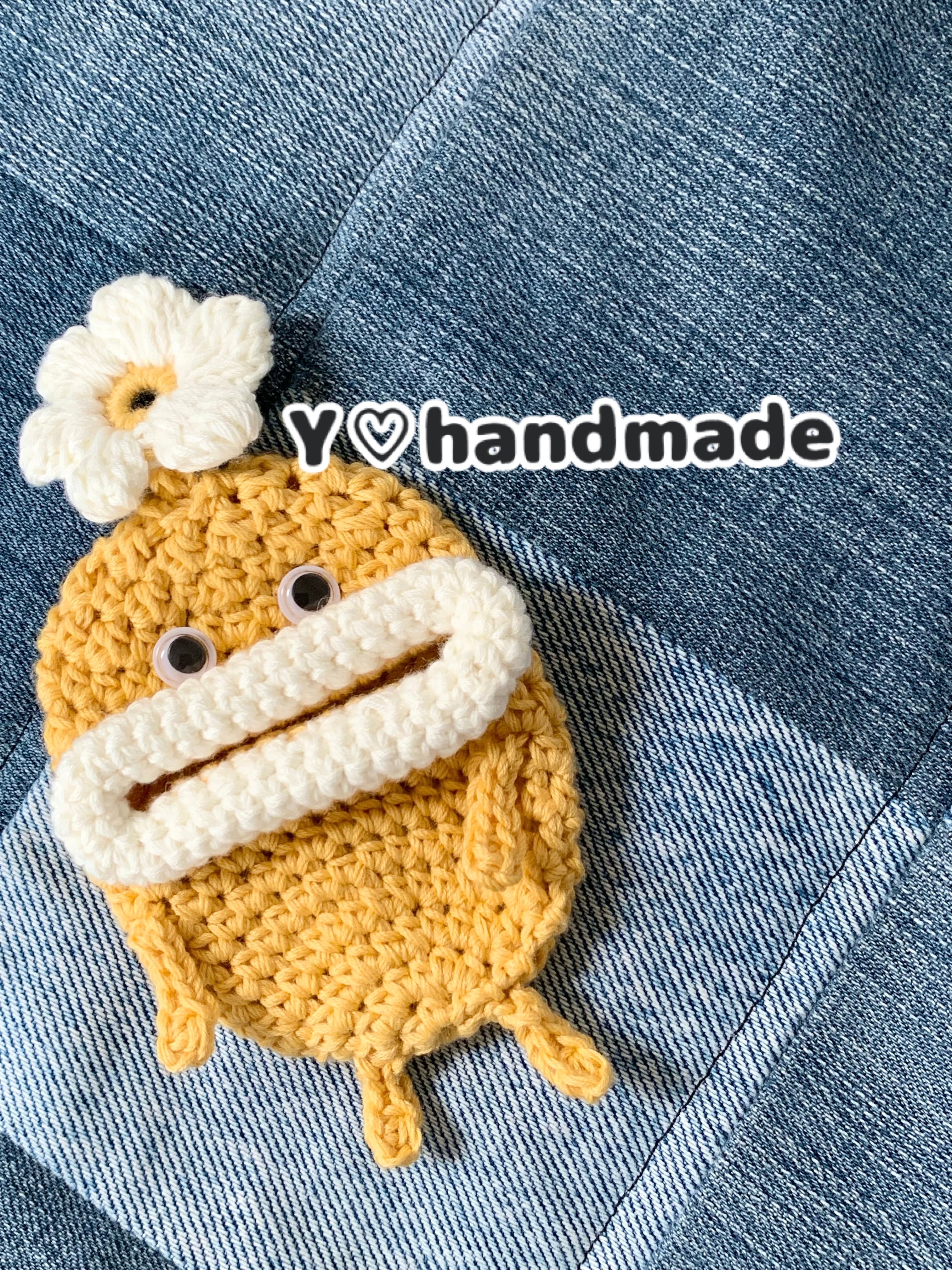 受注制作】☆パクパクリトルモンスター☆キーケース‎☆ イエロー | ゆぁ