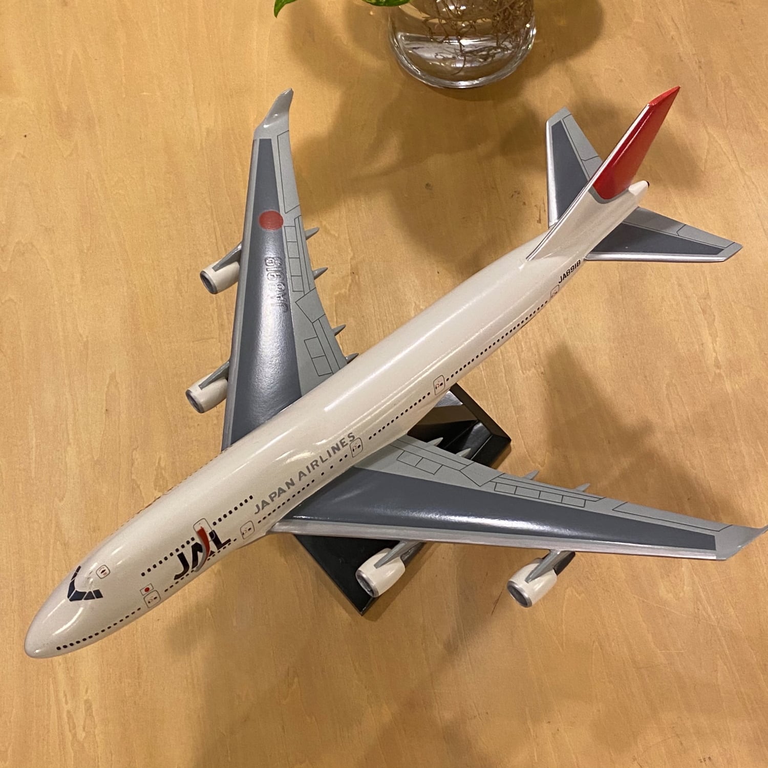 JAL 日本航空 ボーイング 747-400 JA8918 ジャンボ 木製模型 モックアップ | coshiki