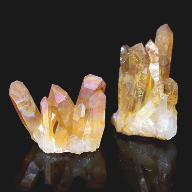 〔D122-35〕希少 アーカンソー州産 ゴールデンヒーラー クラスター Arkansas Golden Healer【メール便不可】