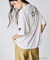 Dog & LOVERS プリントルーズTシャツ (BROWN) CQ-49012