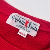 CAPTAIN SANTA キャプテンサンタ プリントデザイン スウェット トレーナー M/レッド メンズ