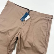 新品 タグ付き Façonnable ファソナブル ボタンフライ パンツ 56/くすみピンクベージュ系 メンズ ルーマニア製