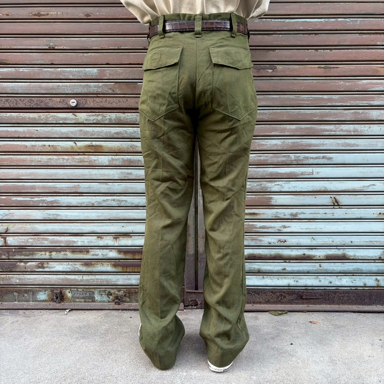 80s US Army 米軍 難燃性アラミドジーンズ ワークパンツ 官給品 W32