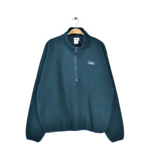 90s エルエルビーン USA製 ヴィンテージ フリースジャケット 深緑 アウトドア L.L.BEAN サイズL アメカジ 古着 @DD0352