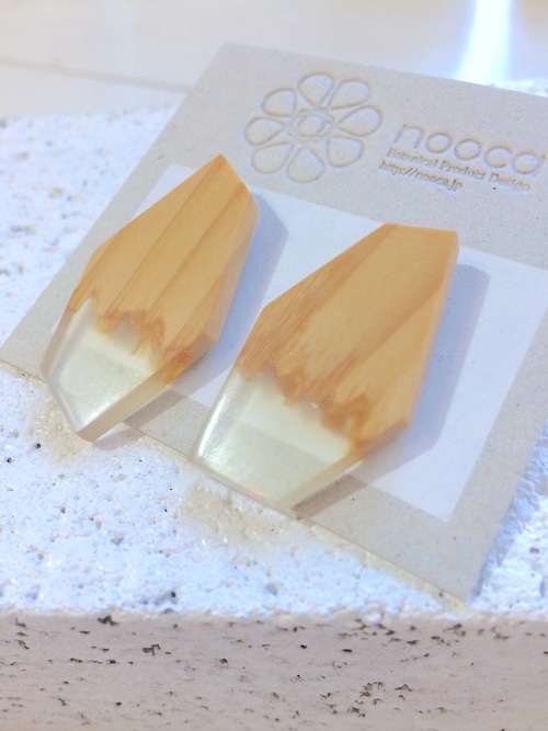 nooca 折れ木ピアス