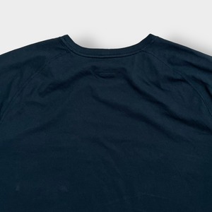 【Carhartt】3XL ビッグシルエット ワンポイント ポケットTシャツ ポケT カーハート FORCE ラグラン ブラック半袖 夏物 US古着