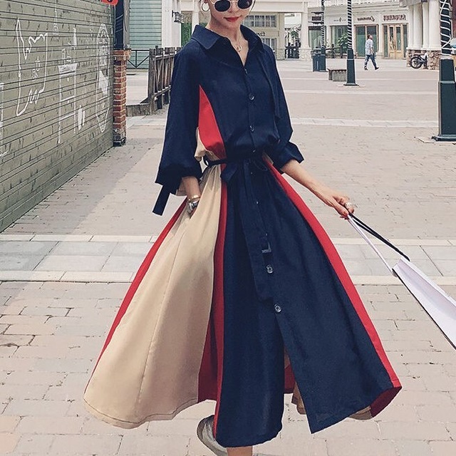 【着用レビュー】ワンピース レディース シャツワンピース マキシ丈 ロング丈 袖あり 長袖 マルチカラー 襟付き クラシカル シック シンプル 上品 ウエストマーク ロング 春 秋 冬 エレガント かわいい カジュアル おしゃれ 大人女子 オフィス ビジネス OL 大人可愛い レトロ キュート ガーリー 送料無料 抜け感 S M L 無地 10代 20代 30代 40代 通勤 学生 通学 デート お出かけ 普段使い ファッション コーデ スタイル 楽ちん モテ 体型カバー トレンド 流行 インスタ 女子会