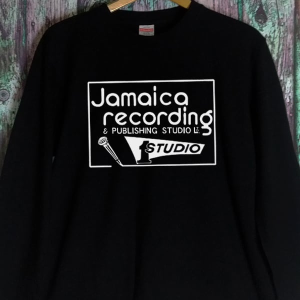 スタジオワン 看板デザイン ジャマイカ レゲエ 長袖 黒色 Tシャツ